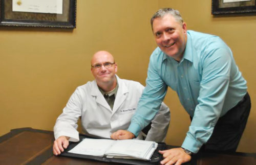 Kip working with a medical client.